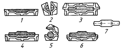 Изготовление стержня из двух частей, соединяемых всырую