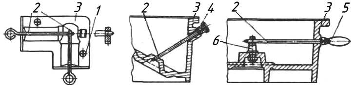 Схема установки душников в металлических стержневых ящиках