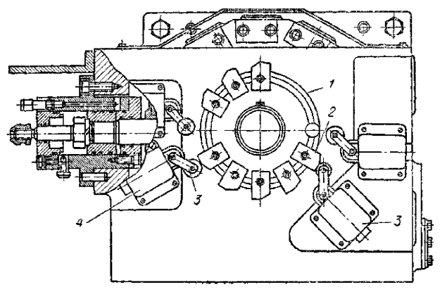 Командоаппарат управления циклом работы фрезерного полуавтомата модели ГФ639 по упорам