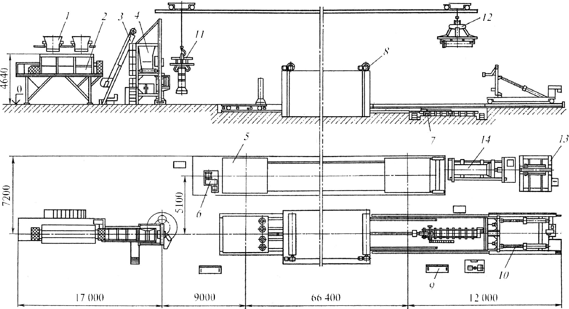 Комплекс оборудования для производства безнапорных труб диаметром 300…600 мм