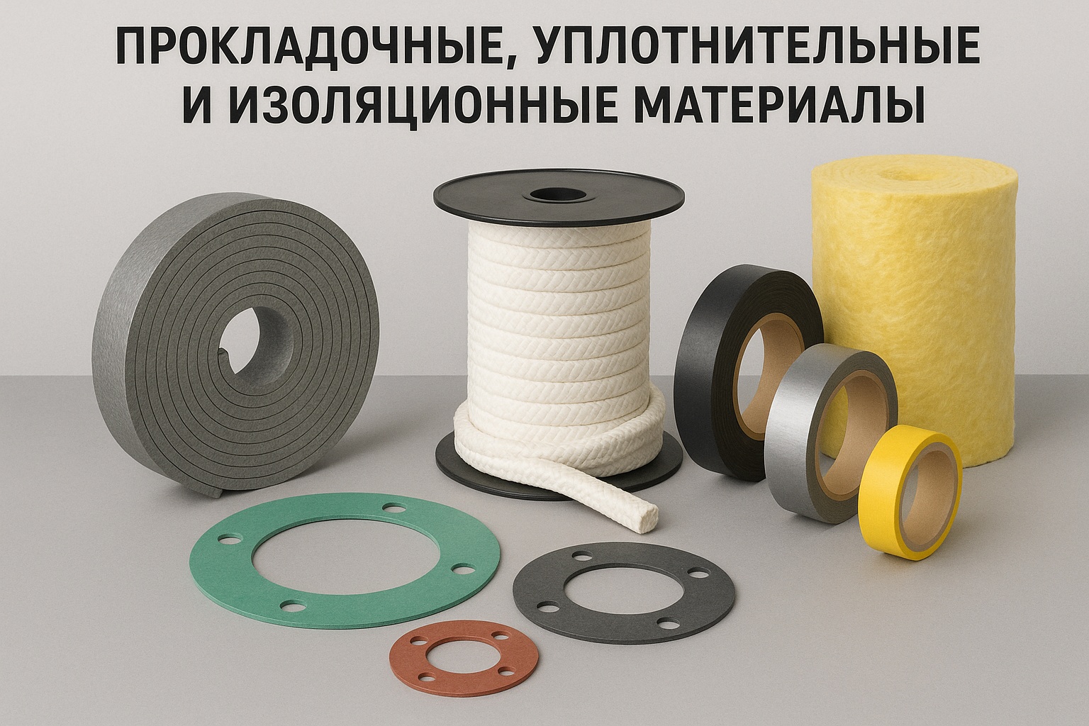 Прокладочные, уплотнительные и изоляционные материалы