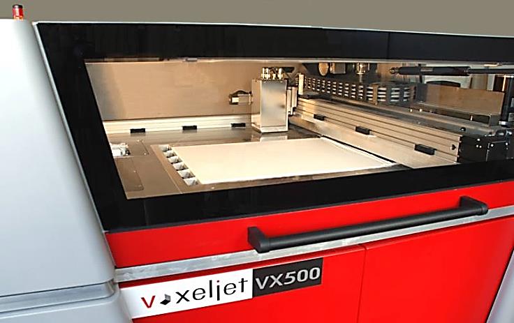 Область для построения формы промышленного 3D-принтера VX500 