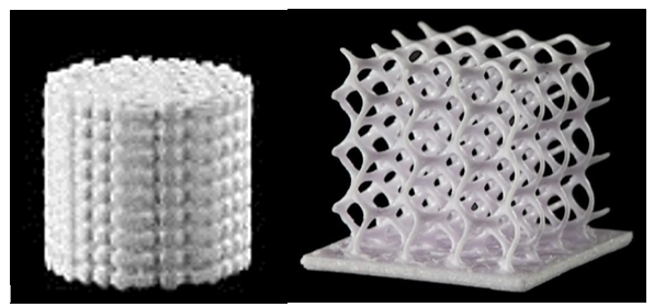 Примеры изготовленных керамических изделий (компания Lithoz)