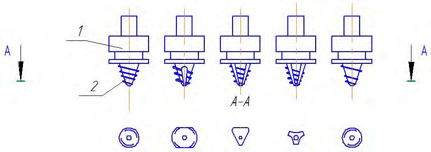Разновидности инструмента с раздельным исполнением корпуса и наконечника