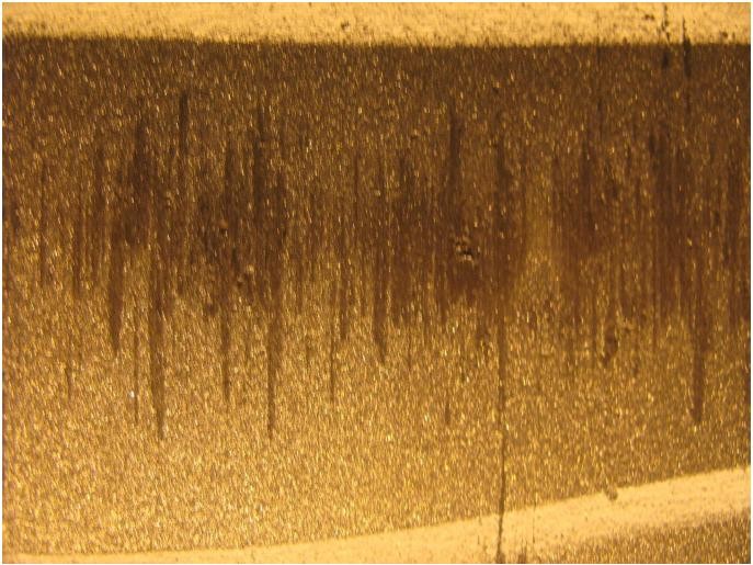 Дефекты поверхности металла труб - продир (задир)