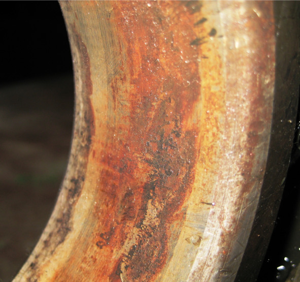 Фреттинг коррозия посадочной поверхности внутреннего кольца шарикоподшипника