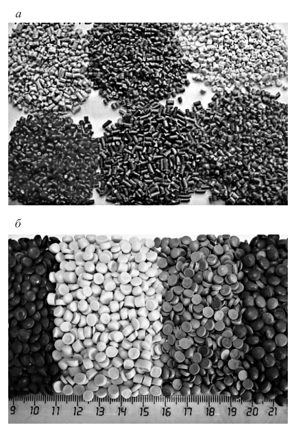 Разновидности полиэтилена (ПЭНД) в виде гранул 