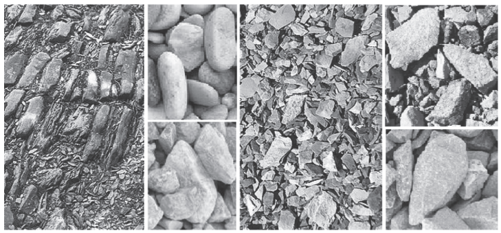 Разновидности заполнителя с зернами некубовидной и пластинчатой (игловатой и лещадной) формы