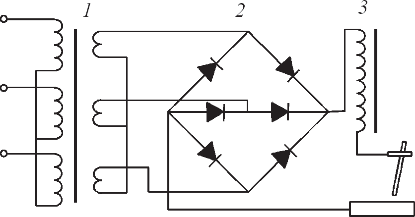 Схема трехфазного выпрямителя