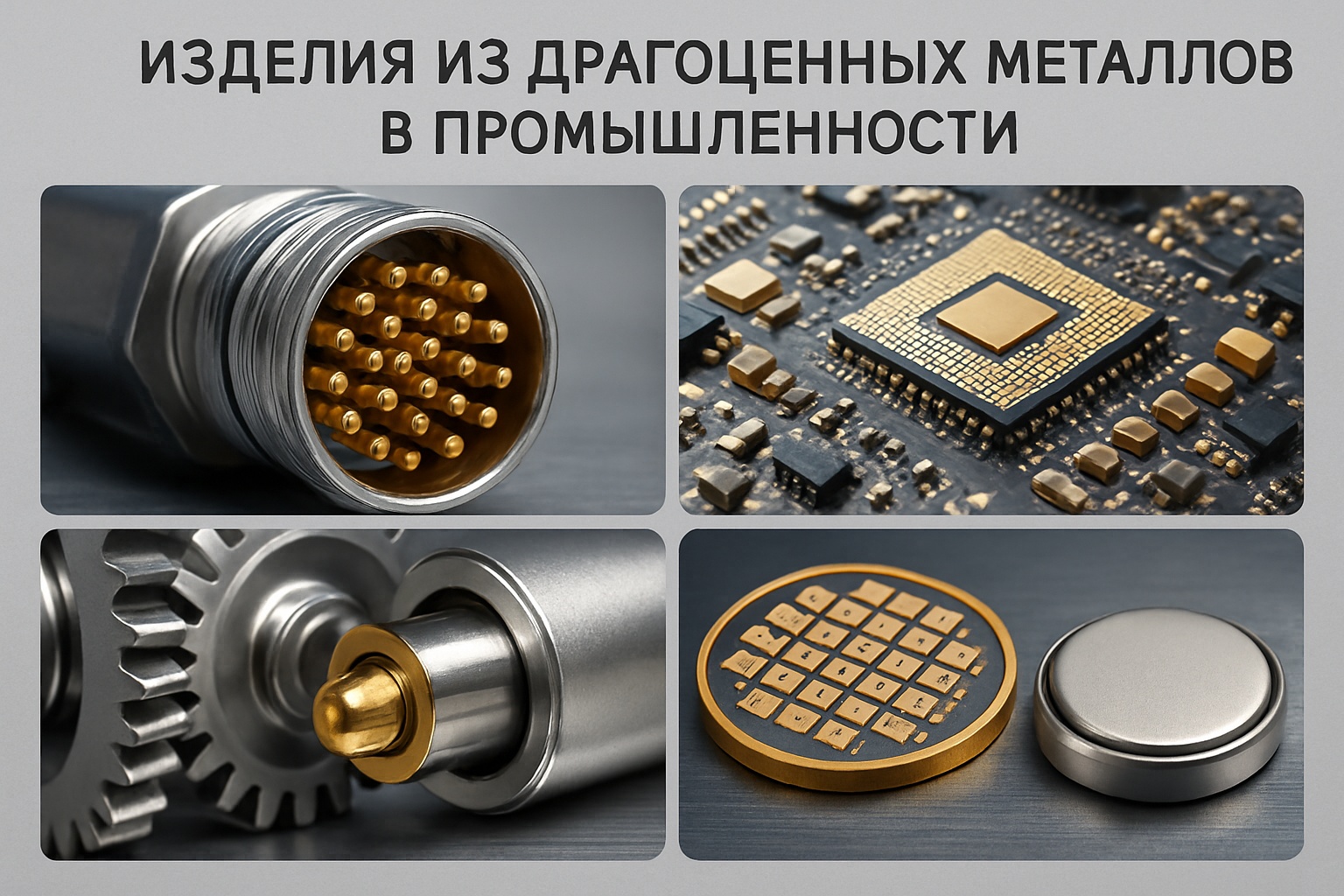 драгоценные металлы в промышленности