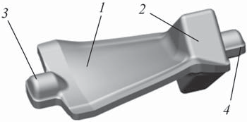 Математическая модель штамповки лопатки