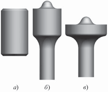 Математические модели исходной прутковой заготовки и полуфабрикатов после выполнения переходов прямого и комбинированного выдавливания