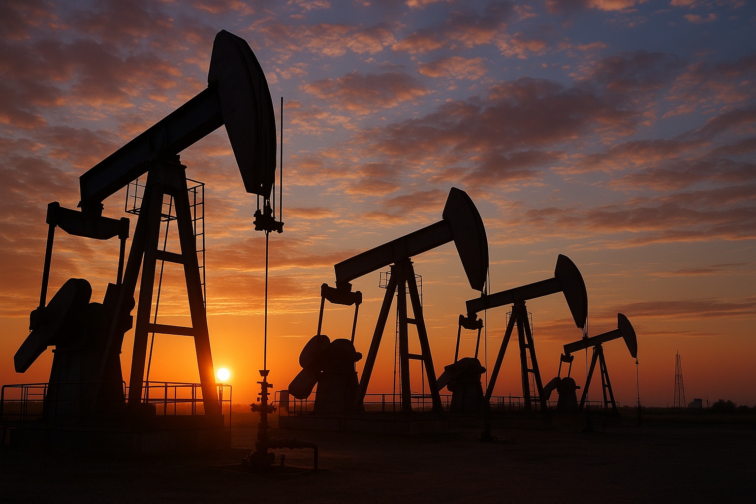Сырая нефть на месторождении