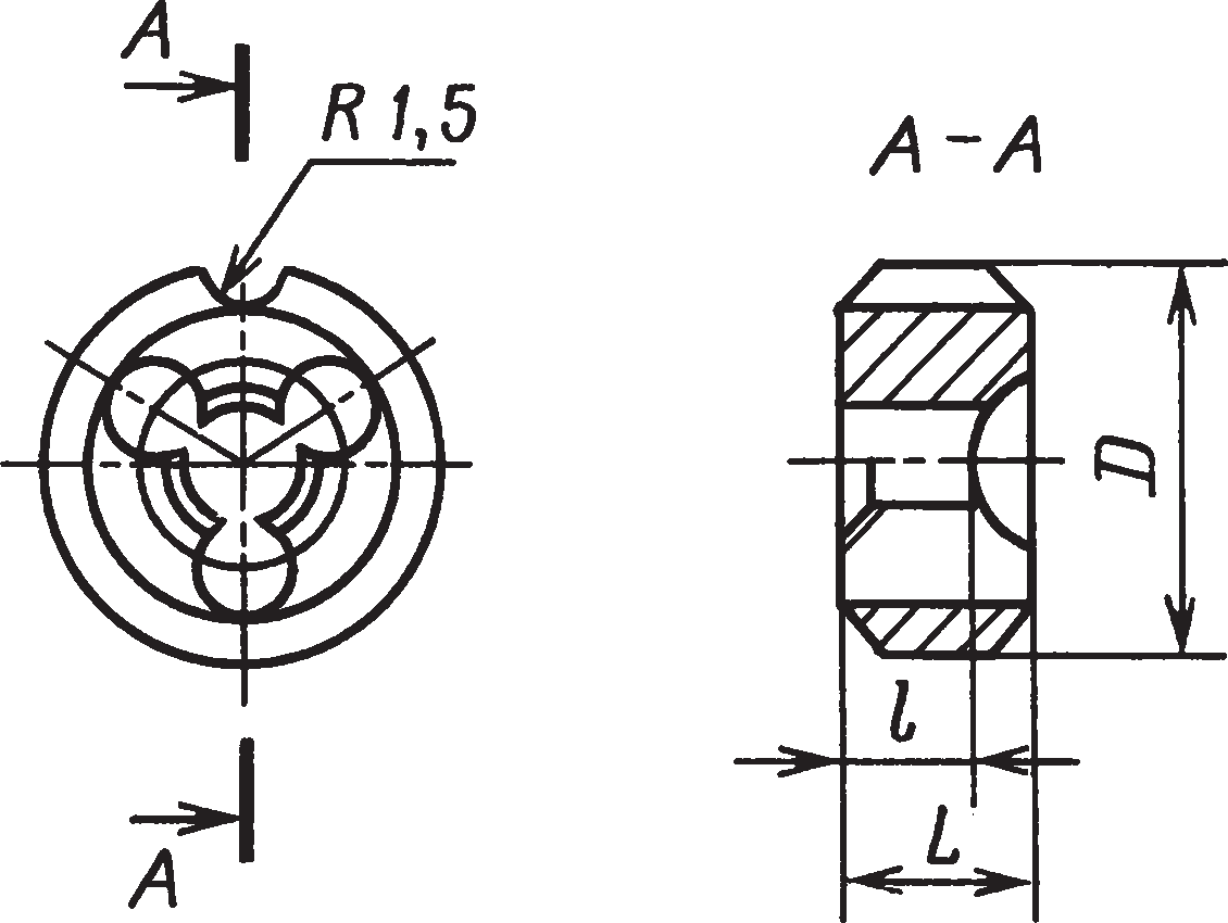 Круглые плашки (ГОСТ 9740–71) для нарезания метрических резьб