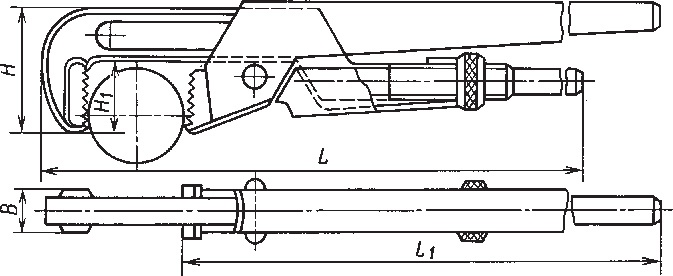 Трубные ключи Ключ трубный рычажной (ГОСТ 18981–73)