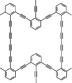 Фрагмент макромолекулы ауксетичного полимера