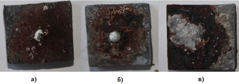 растекание алюминия АК12 по наплавленному интерметаллидному сплаву