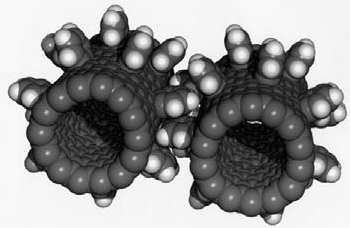 Зубчатая передача из углеродных нанотрубок 