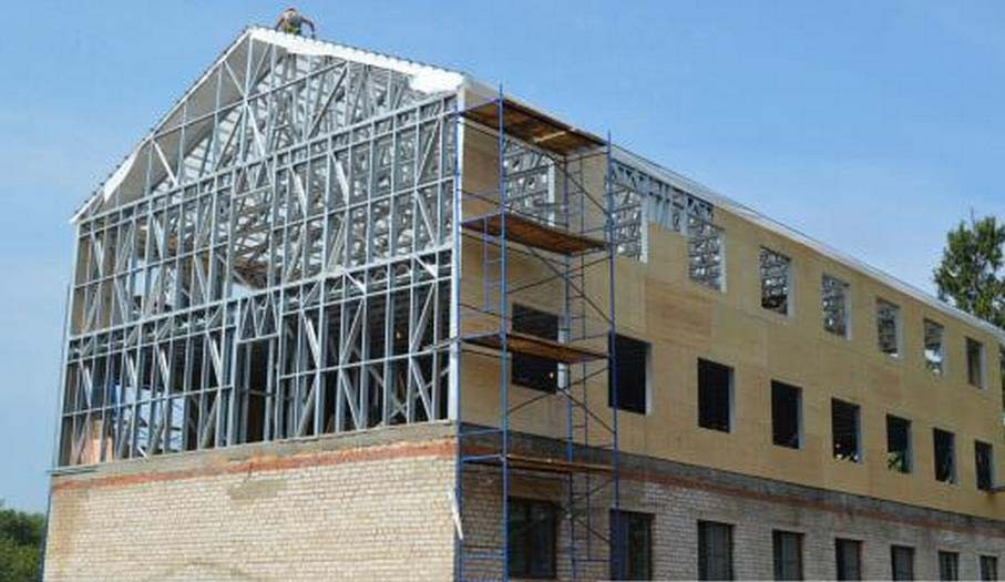 Реконструкция (надстройка этажей) здания с применением ЛСТК