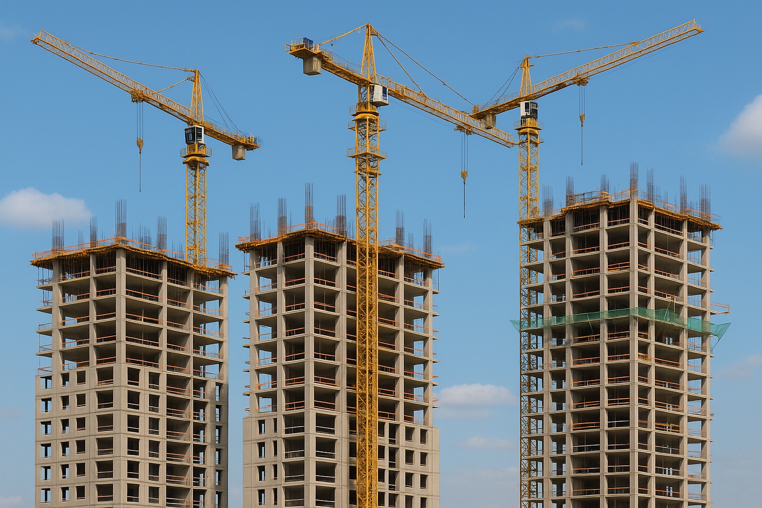 краны для возведения зданий