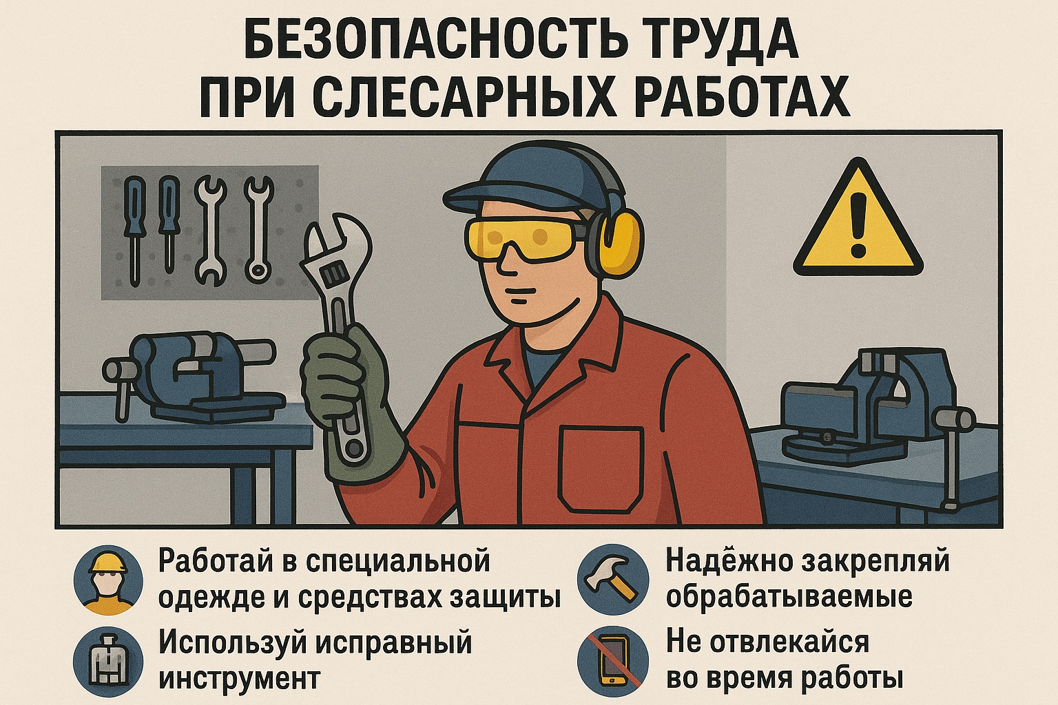 безопасность при слесарных работах