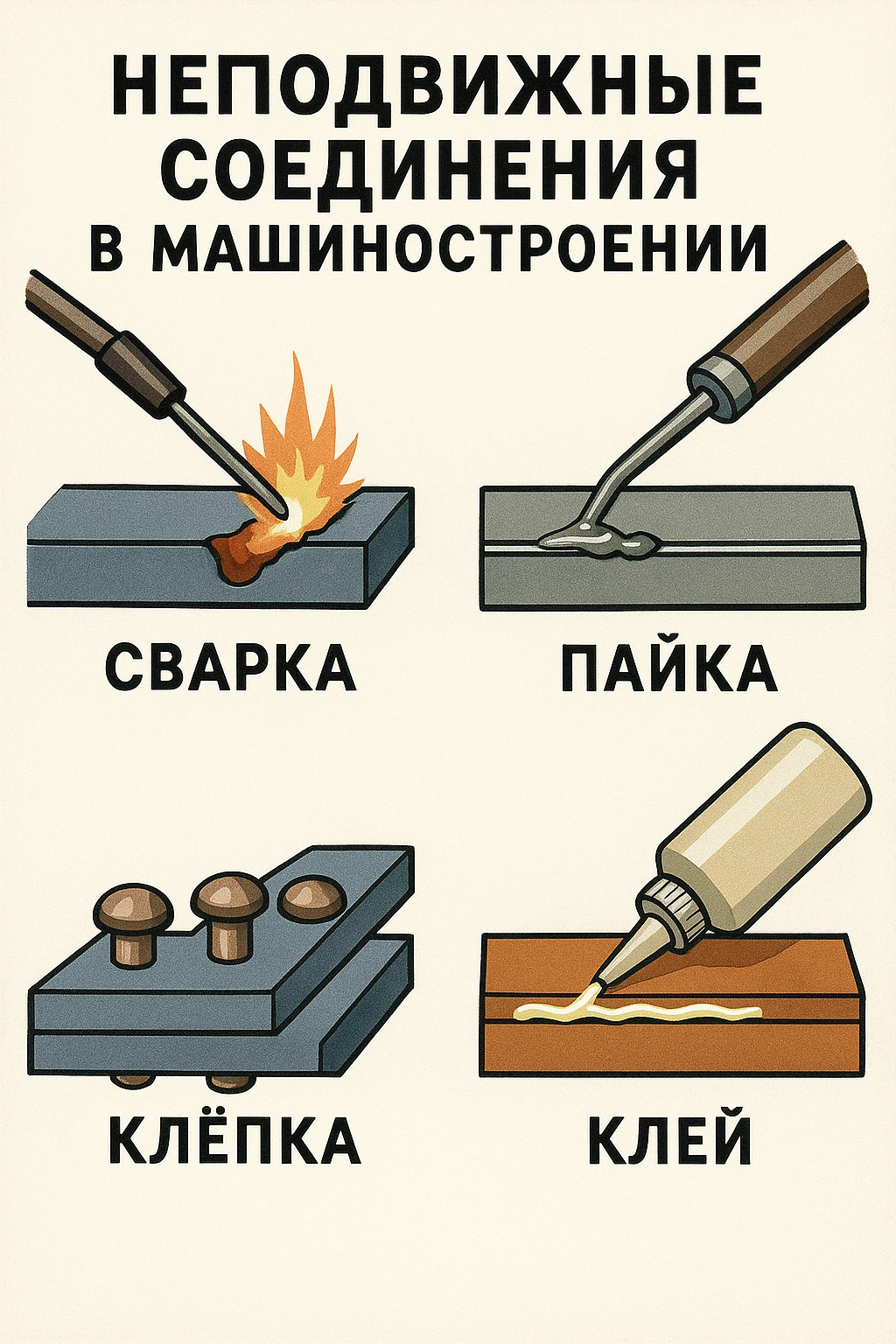 неподвижные соединения