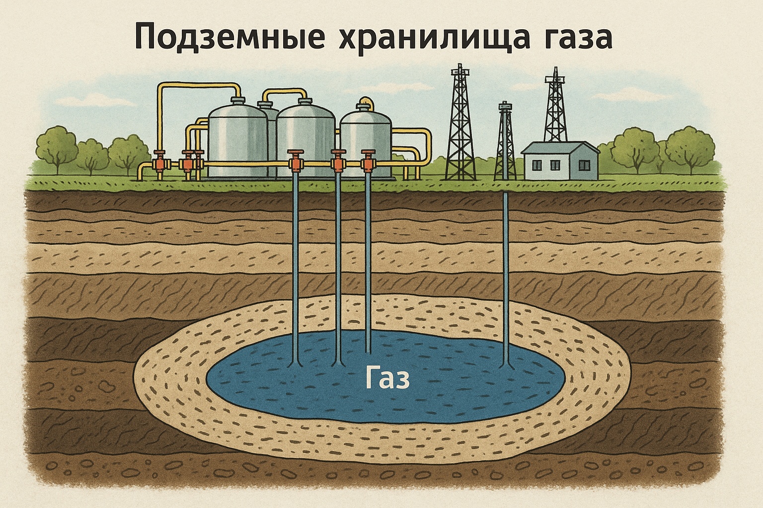 Подземные хранилища газа (ПХГ)