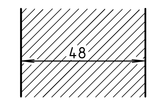 размерное число наносят над размерной линией