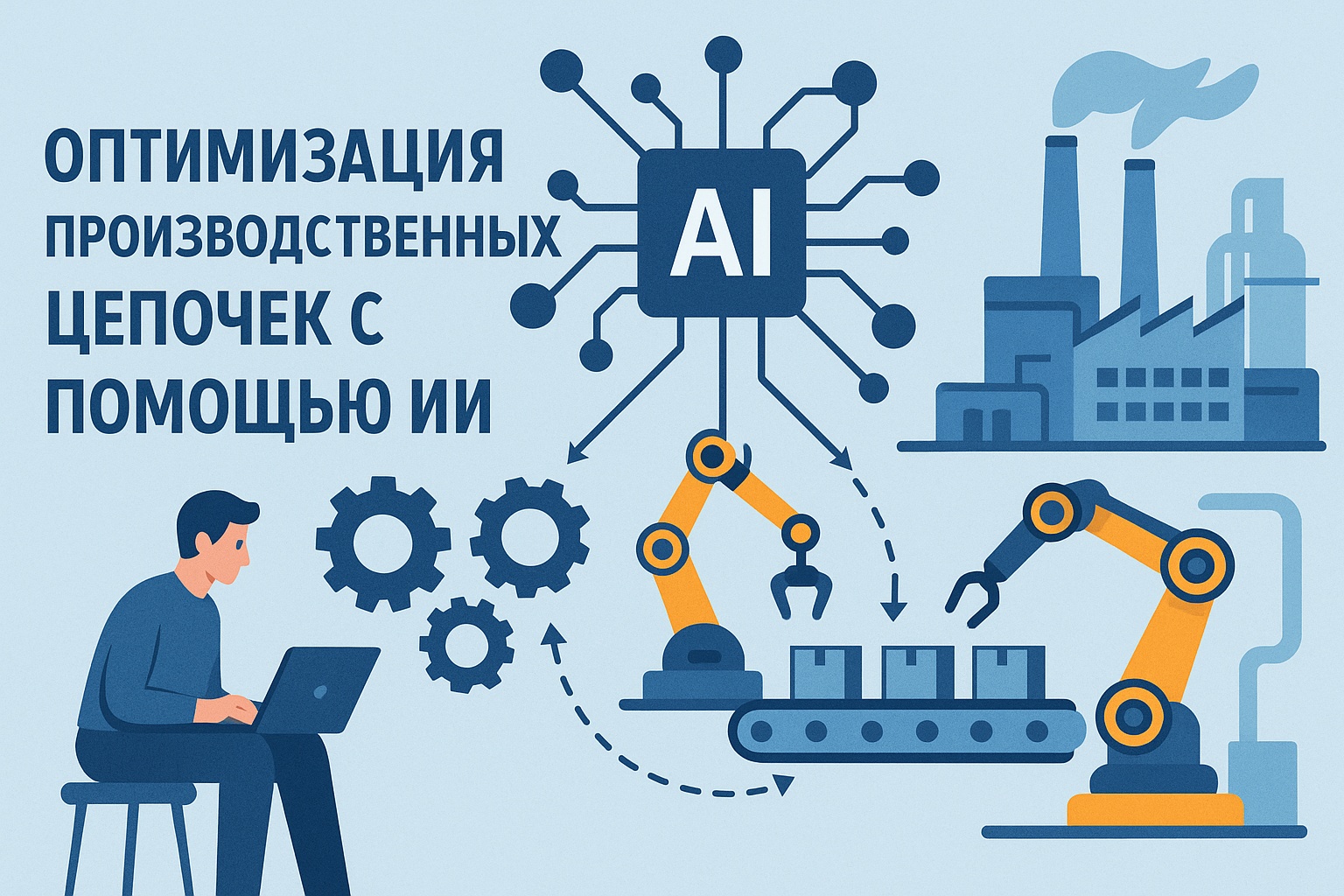 Оптимизация производственных цепочек с помощью ИИ